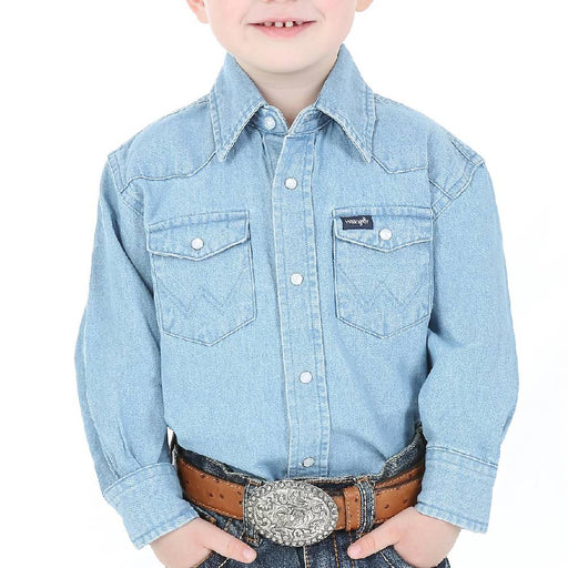 Wrangler Boy's Cowboy Cut Snap Shirt KIDS - Boys - Clothing - Shirts - Long Sleeve Shirts Wrangler