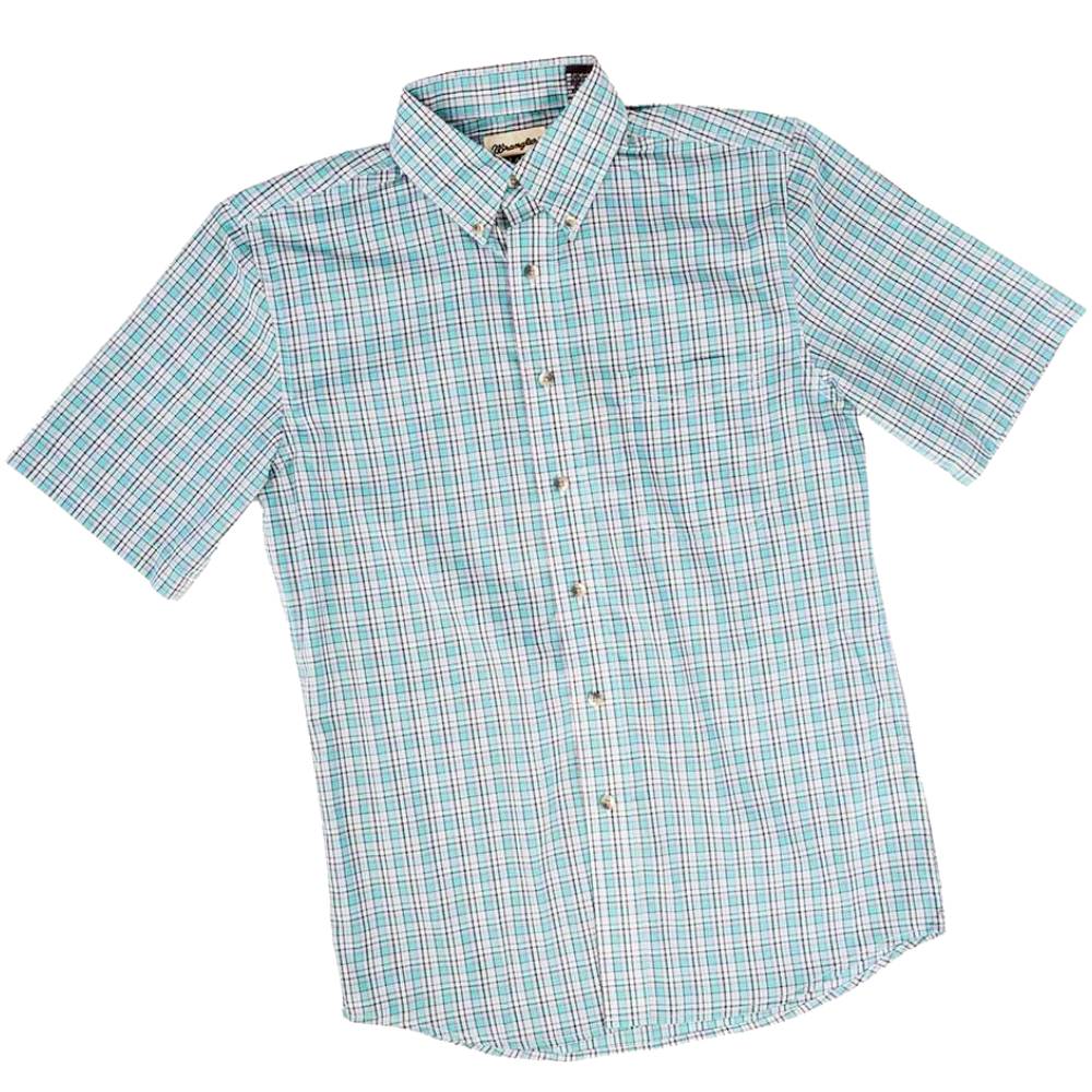 Wrangler Men's Riata Classic Fit Plaid Shirt MEN - Clothing - Shirts - Short Sleeve Shirts Wrangler   