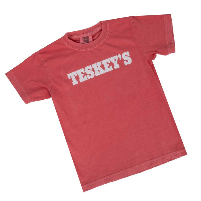 Teskey's Youth Plain Logo Tee - Watermelon TESKEY'S GEAR - Youth SS Shirts Teskey's