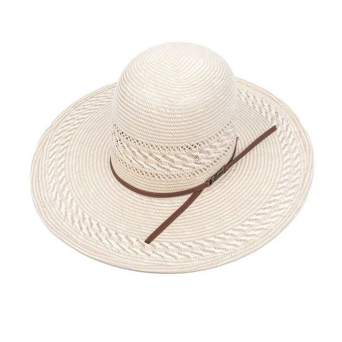 American Fancy Weave Vent 4-1/4" Brim Open Crown Straw Hat HATS - STRAW HATS American Hat Co.