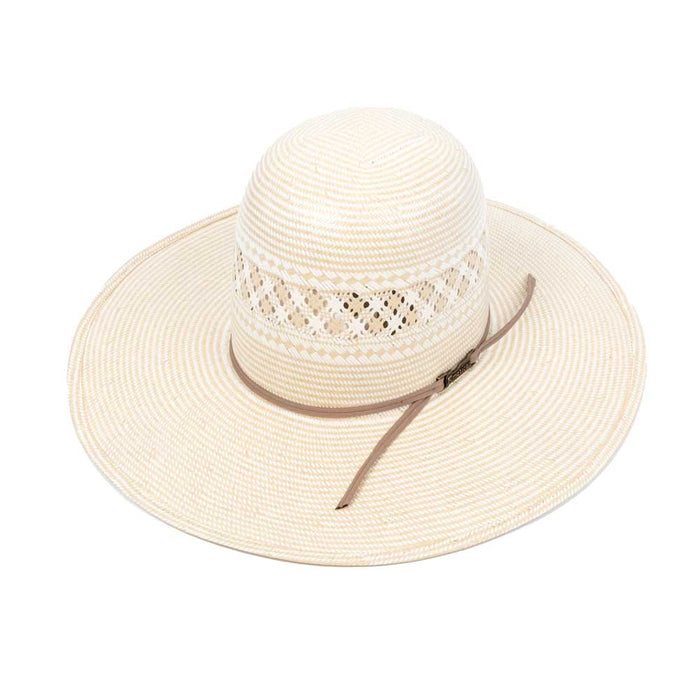 American Two Tone Vinted 4 1/4" Brim Open Crown Straw Hat HATS - STRAW HATS American Hat Co.