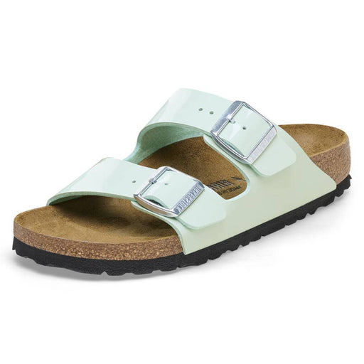 Birkenstock Arizona Birko-Flor - Patent Surf Green WOMEN - Footwear - Sandals Birkenstock