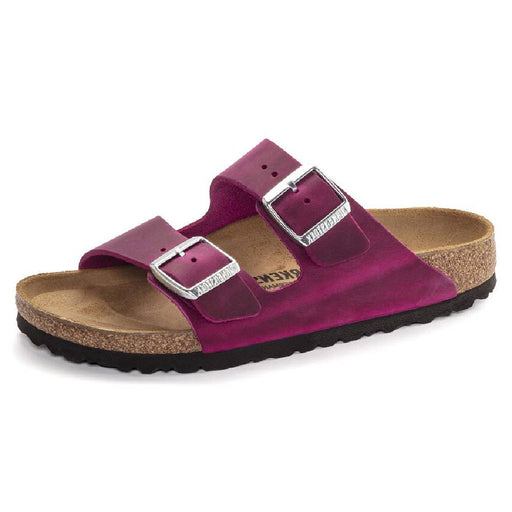 Birkenstock Arizona Oiled Leather - Festival Fuchisa WOMEN - Footwear - Sandals Birkenstock