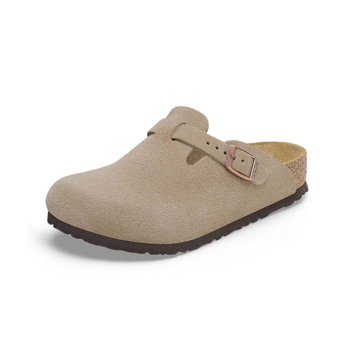 Birkenstock Kid's Boston - Taupe Suede KIDS - Girls - Footwear - Casual Shoes Birkenstock