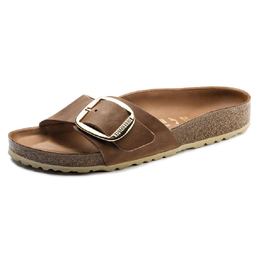 Birkenstock Madrid Big Buckle - Cognac Leather WOMEN - Footwear - Sandals Birkenstock