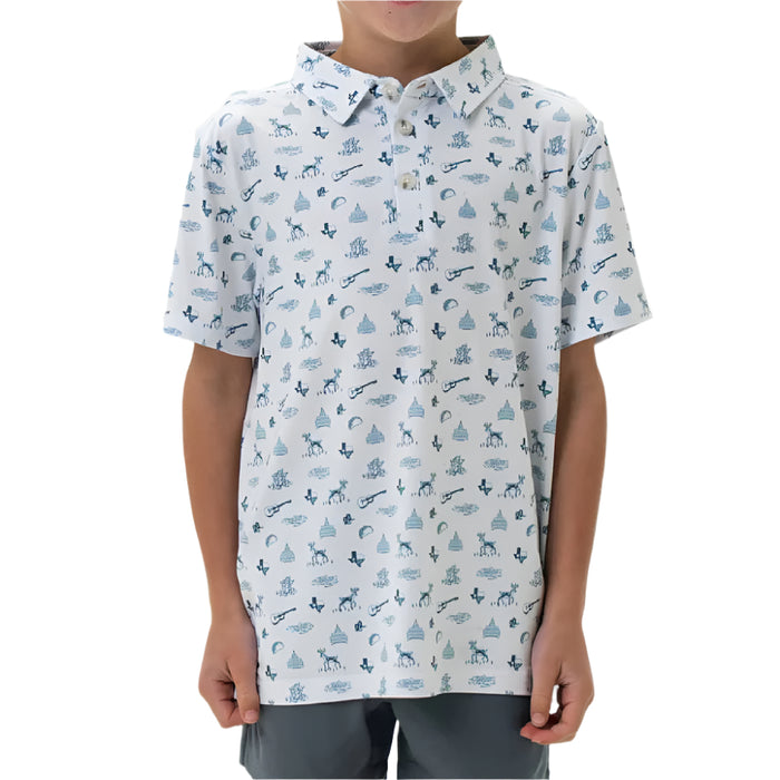 Burlebo Boy's Lone Star State Performance Polo KIDS - Boys - Clothing - Shirts - Short Sleeve Shirts Burlebo