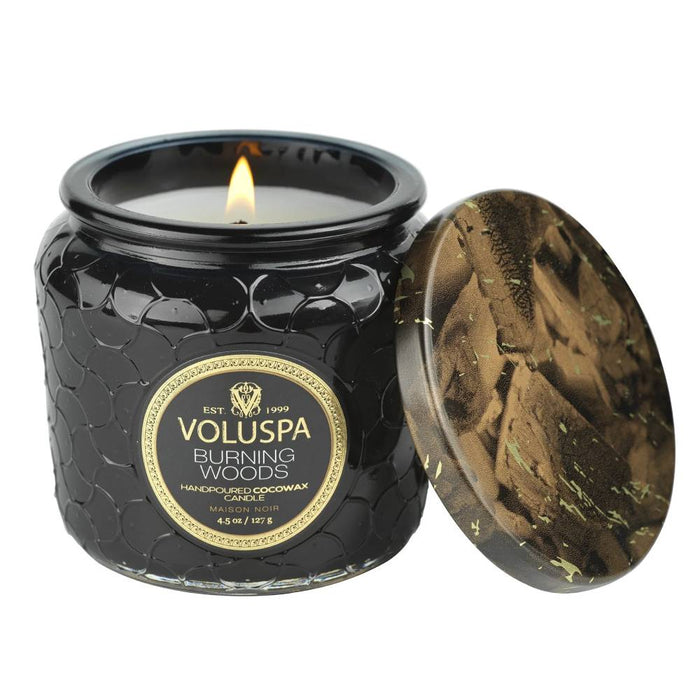 Voluspa Burning Woods Petite Jar Candle HOME & GIFTS - Home Decor - Candles + Diffusers Voluspa