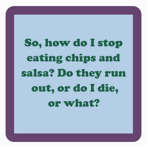 "Chips And Salsa" Coaster HOME & GIFTS - Gifts Drinks On Me