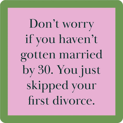 First Divorce Coaster HOME & GIFTS - Gifts Drinks On Me