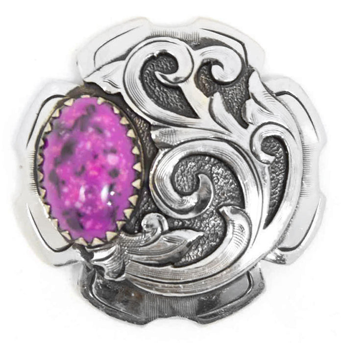 Purple Stone Concho Tack - Conchos & Hardware MISC