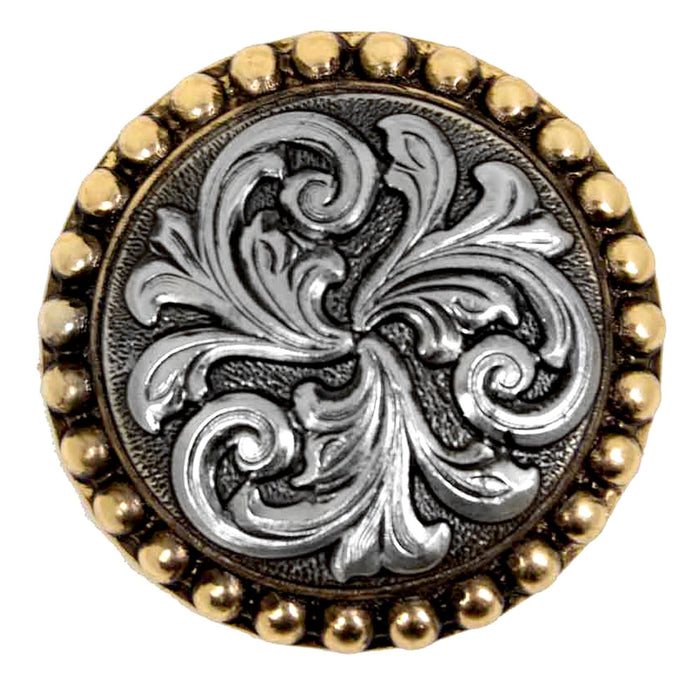 Antique Floral Scroll Concho Tack - Conchos & Hardware MISC