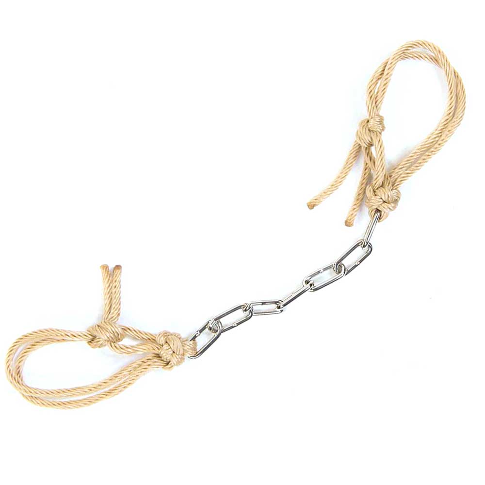 Metalab Curb Chain With Tie Straps Tack - Bits, Spurs & Curbs - Curbs Metalab   