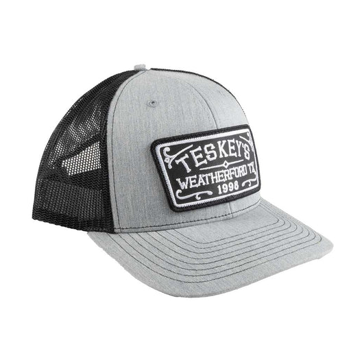 Teskey's 98 Script Patch Cap - Heather Grey/Black TESKEY'S GEAR - Baseball Caps Teskey's