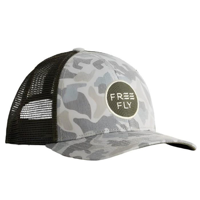 Free Fly Camo Trucker Hat - FINAL SALE HATS - BASEBALL CAPS Free Fly Apparel