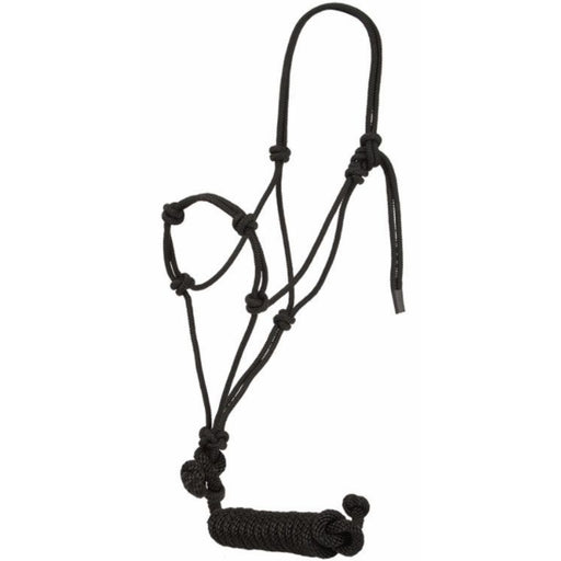Mustang Knotted Economy Halter Tack - Halters & Leads Mustang Standard