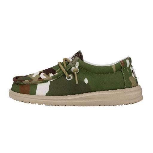 Hey Dude Youth Wally - Camo Multi KIDS - Footwear - Casual Shoes Hey Dude