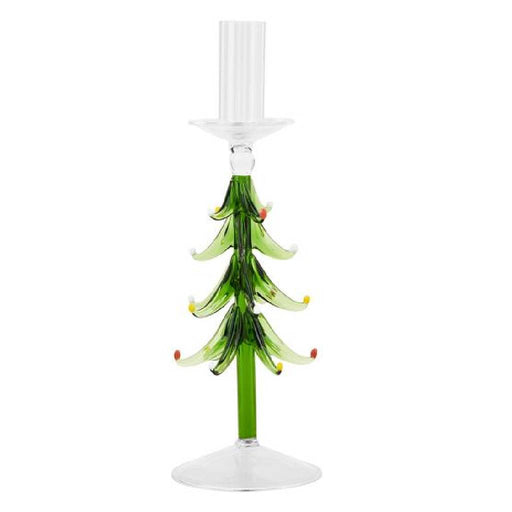 Mud Pie Glass Tree Taper Candle Holder - Large HOME & GIFTS - Home Decor - Seasonal Decor Mud Pie