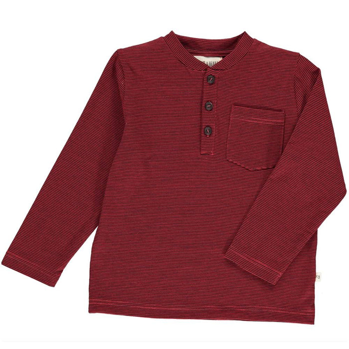 Me & Henry Stripe Henley Tee KIDS - Boys - Clothing - Shirts - Long Sleeve Shirts Me & Henry