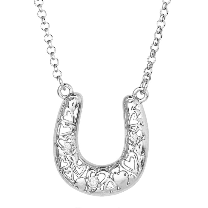 Montana Silversmiths Heartfelt Luck Horseshoe Necklace WOMEN - Accessories - Jewelry - Necklaces Montana Silversmiths