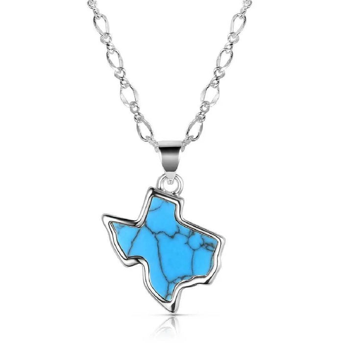 Montana Silversmiths Turquoise Texas State Necklace