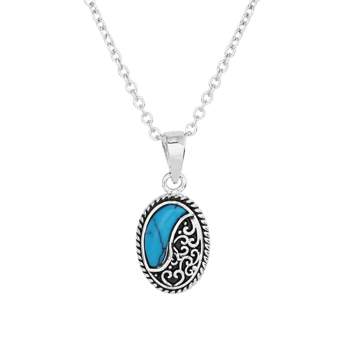 * Montana Silversmiths Turquoise Tide Necklace - FINAL SALE WOMEN - Accessories - Jewelry - Necklaces Montana Silversmiths
