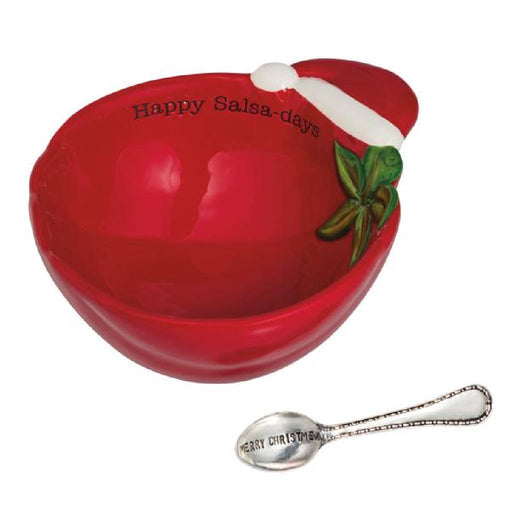 Mud Pie Christmas Tomato Tidbit Bowl / Spoon Set HOME & GIFTS - Home Decor Mud Pie