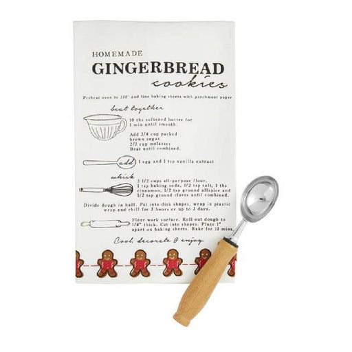 Mud Pie Gingerbread Recipie Towel & Cookie Scoop Set HOME & GIFTS - Home Decor - Seasonal Decor Mud Pie