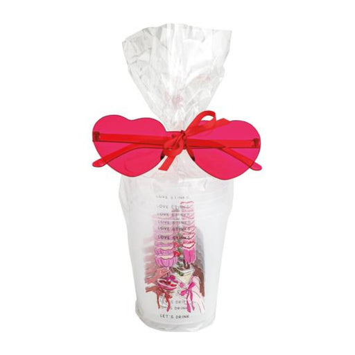 Mud Pie Love Stink Let's Drink Valentine Party Cup Set HOME & GIFTS - Tabletop + Kitchen - Drinkware + Glassware Mud Pie