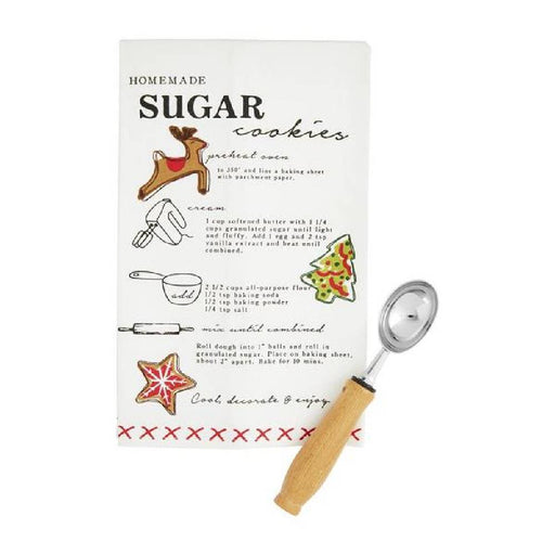 Mud Pie Sugar Cookie Recipie Towel & Cookie Scoop Set HOME & GIFTS - Home Decor - Seasonal Decor Mud Pie