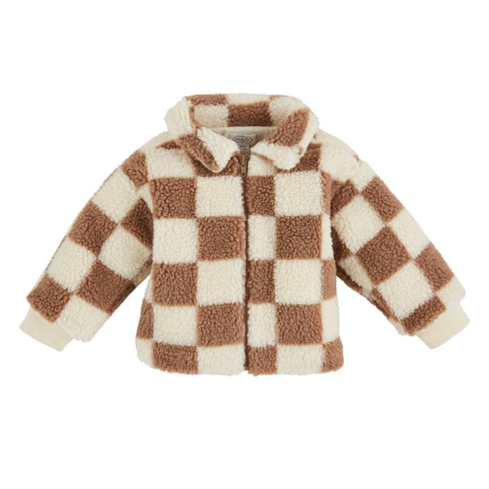 * Mud Pie Toddler Check Sherpa Jacket - FINAL SALE KIDS - Baby - Baby Girl Clothing Mud Pie