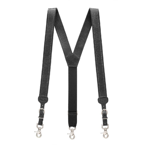 Nocona Basketweave Suspenders - Black MEN - Accessories - Belts & Suspenders M&F Western Products