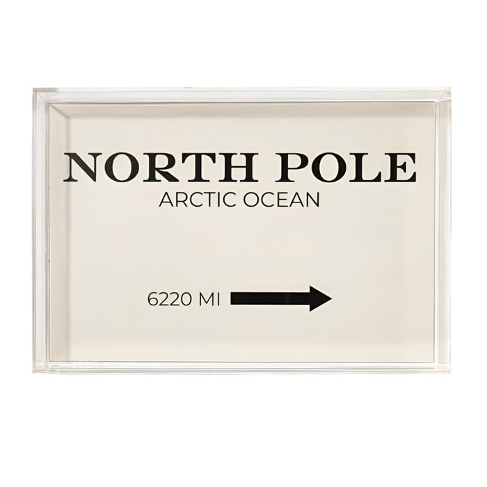 North Pole Small Acrylic Tray HOME & GIFTS - Home Decor - Seasonal Decor Tart by Taylor