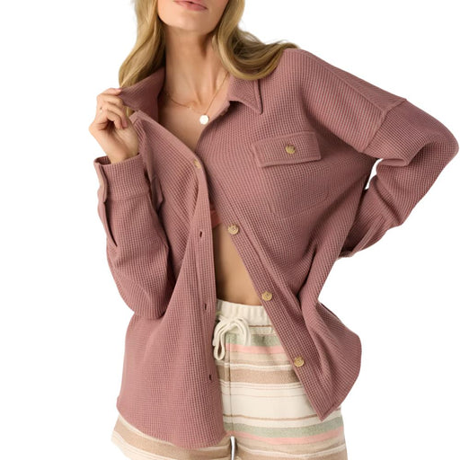 O'Neill Women's Tour Waffle Knit Shacket WOMEN - Clothing - Tops - Long Sleeved O'Neill