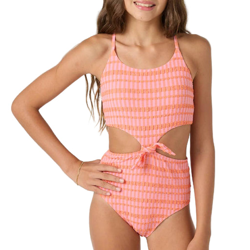 O'Neill Girl's Paradise Plaid Knot Front One Piece Swimsuit KIDS - Girls - Clothing - Surf & Swimwear O'Neill