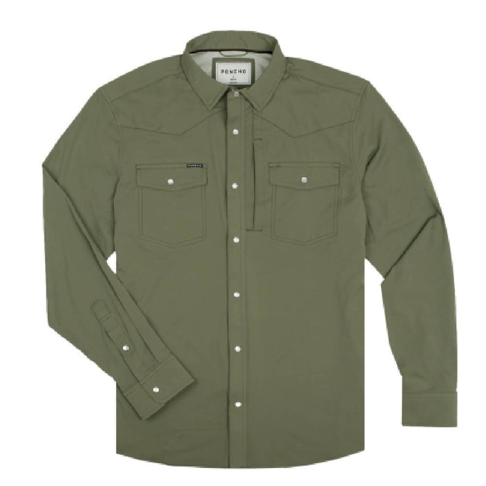 Poncho The Brazos Western Shirt MEN - Clothing - Shirts - Long Sleeve Poncho Outdoors