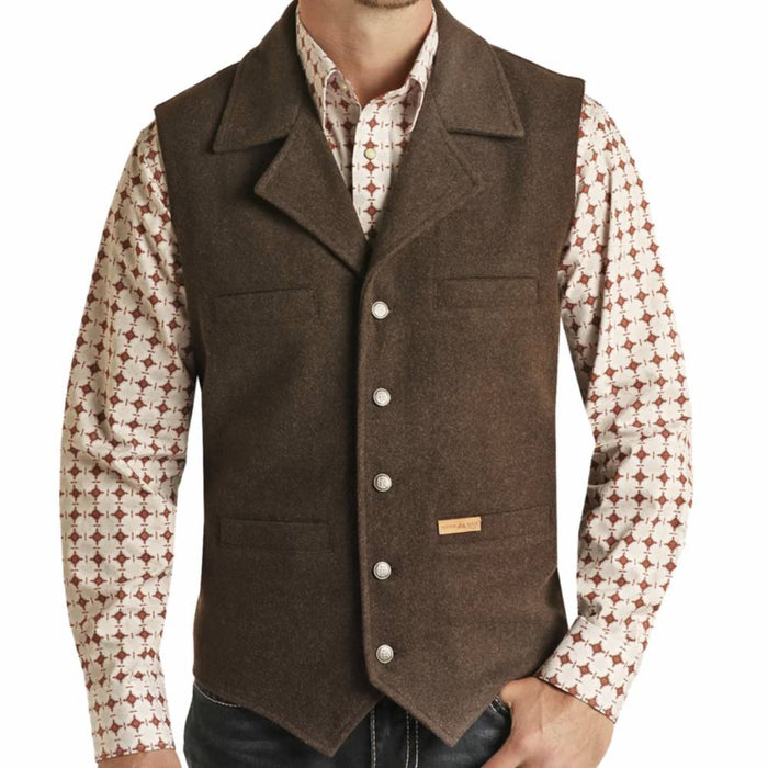 Powder River Men's Montana Wool Vest - FINAL SALE MEN - Clothing - Outerwear - Vests Panhandle