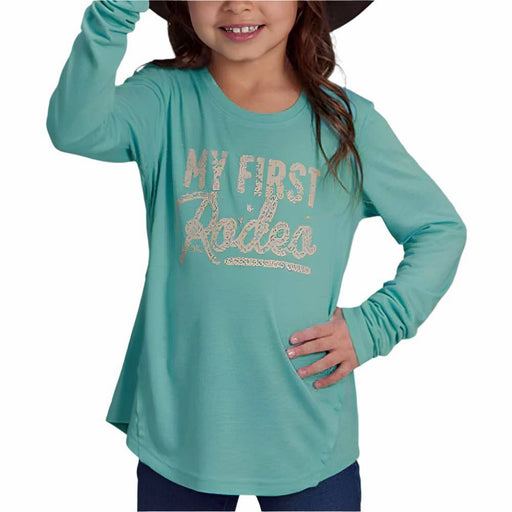 Roper Girl's My First Rodeo Tee KIDS - Girls - Clothing - T-Shirts Roper Apparel & Footwear