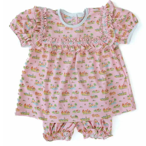 Ruth and Ralph Pink Cowgirl Toile Pima Mary Bloomer Set KIDS - Baby - Baby Girl Clothing Ruth and Ralph
