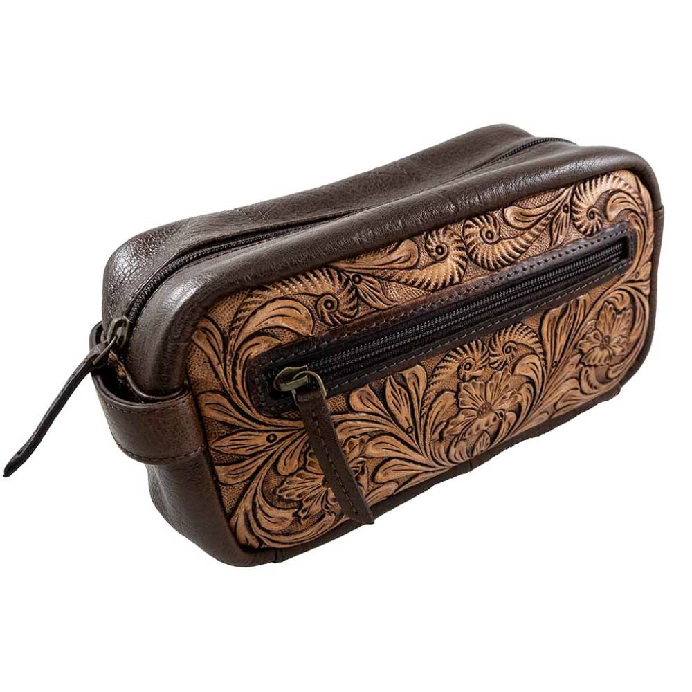 Scout Leather Co. Parker Tooled Toiletry Bag