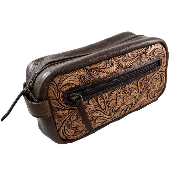 Scout Leather Co. Parker Tooled Toiletry Bag ACCESSORIES - Luggage & Travel - Shave Kits Scout Leather Goods
