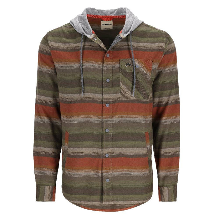 * Simms Santee Flannel Hooded Shacket - FINAL SALE MEN - Clothing - Shirts - Long Sleeve Simms Fishing