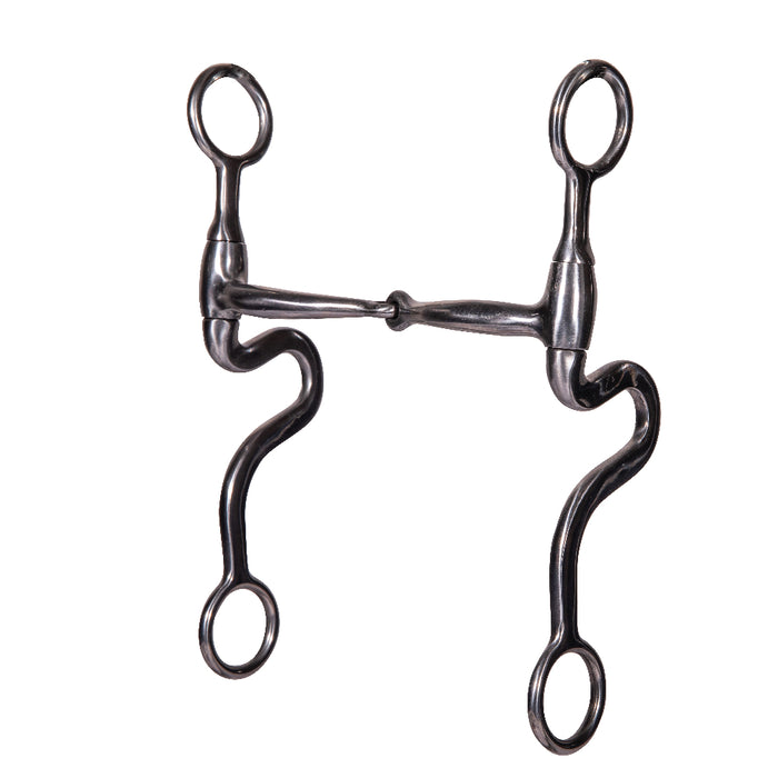 Professional's Choice Swept Back Seven Shank Smooth Snaffle Bit Tack - Bits Professional's Choice