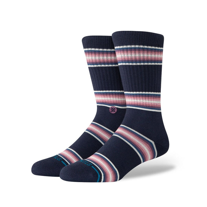 Stance Men's Hill Top Crew Socks - Navy MEN - Clothing - Underwear, Socks & Loungewear - Socks Stance