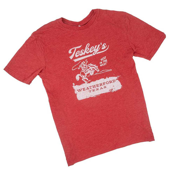 Teskey's Bronco Tee - Cardinal Red TESKEY'S GEAR - SS T-Shirts Teskey's