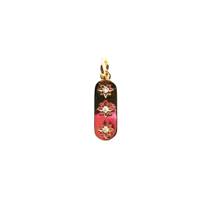 Triple Star Dog Tag Pendant WOMEN - Accessories - Jewelry - Pins & Pendants Karli Buxton
