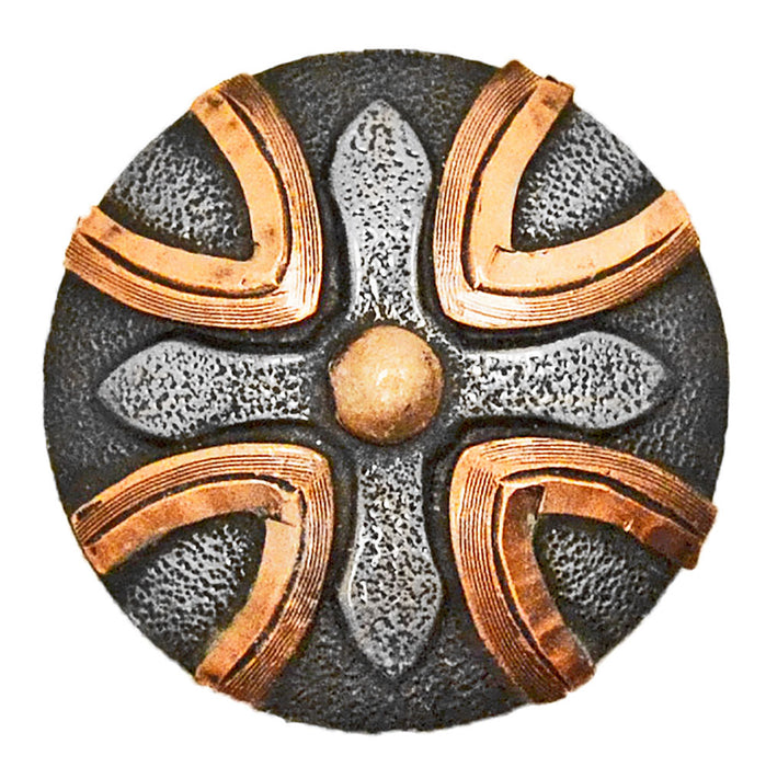 Iron Cross Concho with Copper Dot Tack - Conchos & Hardware MISC