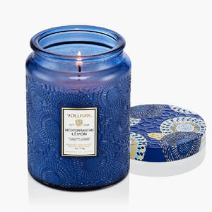 Voluspa Mediterranean Lemon Large Jar Candle HOME & GIFTS - Home Decor - Candles + Diffusers Voluspa