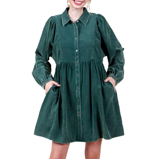 Washed Cotton Babydoll Dress WOMEN - Clothing - Dresses Jodifl