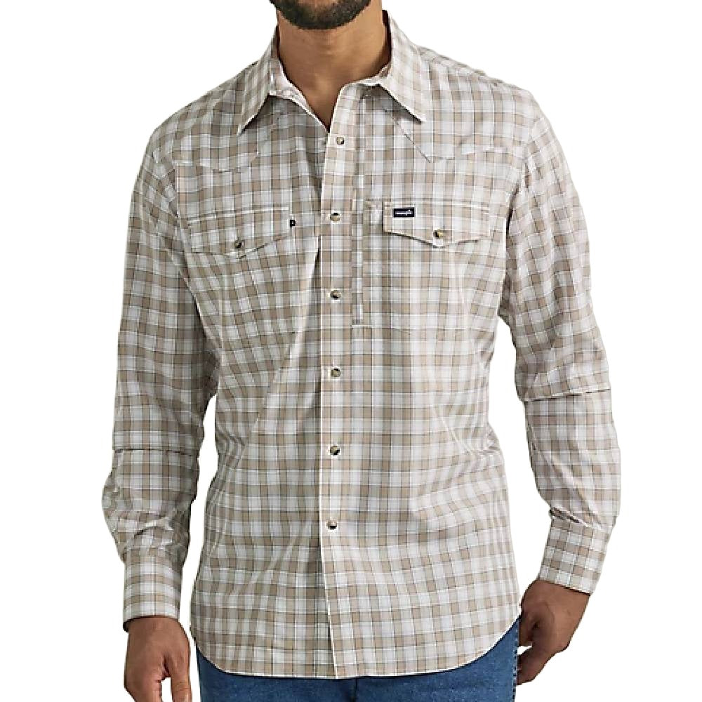 Wrangler Plaid Performance Snap Shirt - FINAL SALE MEN - Clothing - Shirts - Long Sleeve Shirts Wrangler   