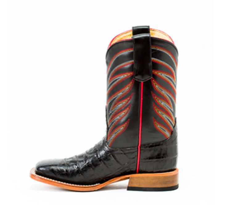 Anderson Bean Kids' Black Caiman Belly Boot KIDS - Boys - Footwear - Boots Anderson Bean Boot Co.